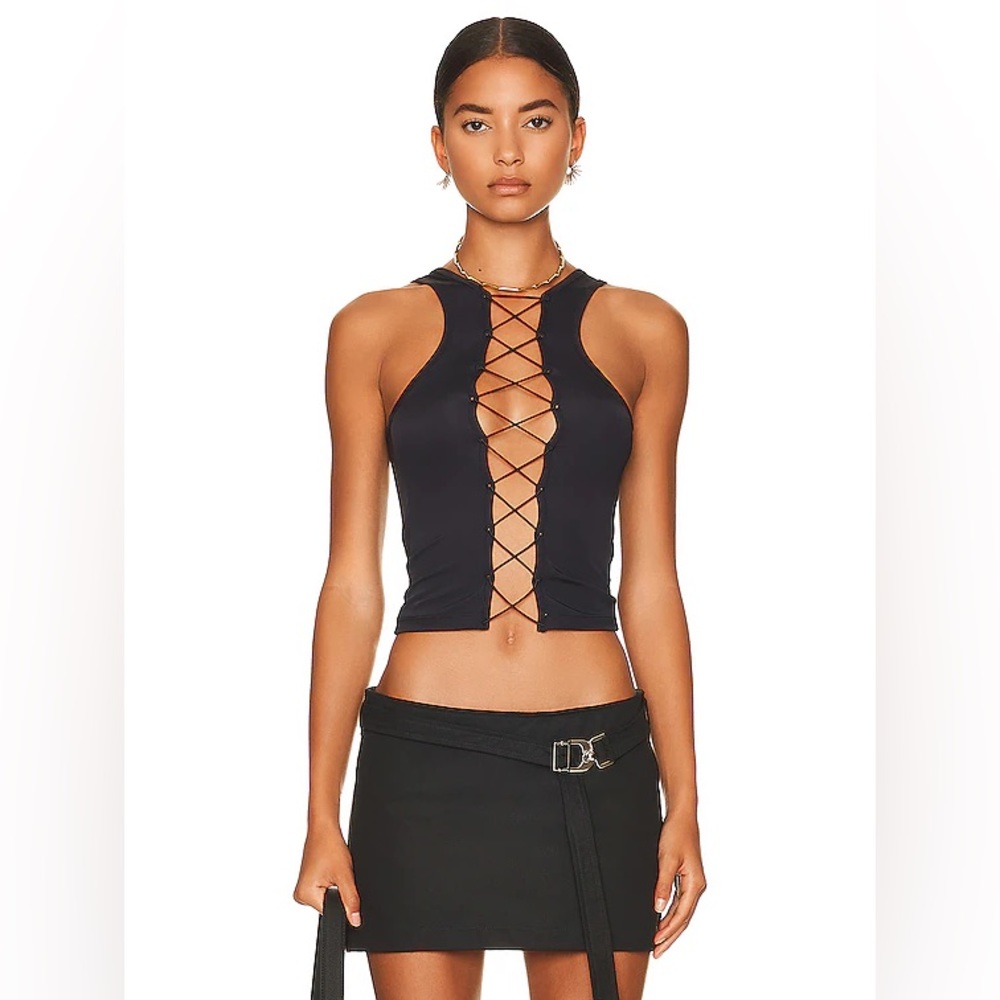 Miaou Mystic tank new with tags in Moss (black)